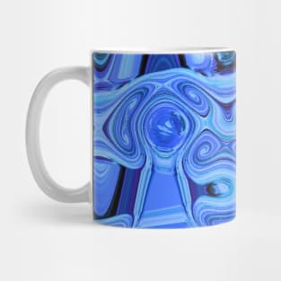 Vivid Blue Abstract Mug